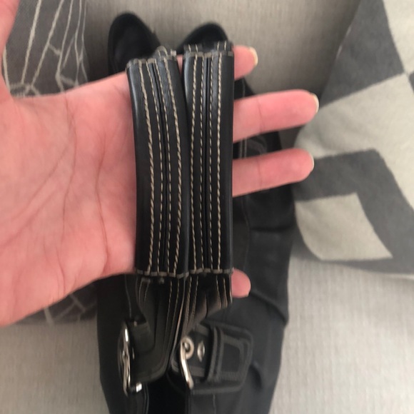 🎉 Coach Large Black Soho Leather Tote Bag - Picture 3 of 9